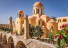 Greece, Crete, Akrotiri. Agia Triada (Holy Trinity) Monastery. Art Print